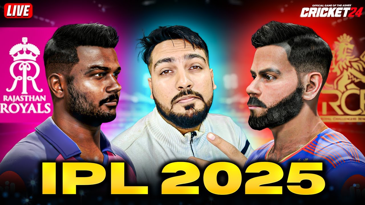 IPL 2025 RR vs RCB Match at Sawai Mansingh Stadium 🔥 | Cricket 24 Live | RtxVivek