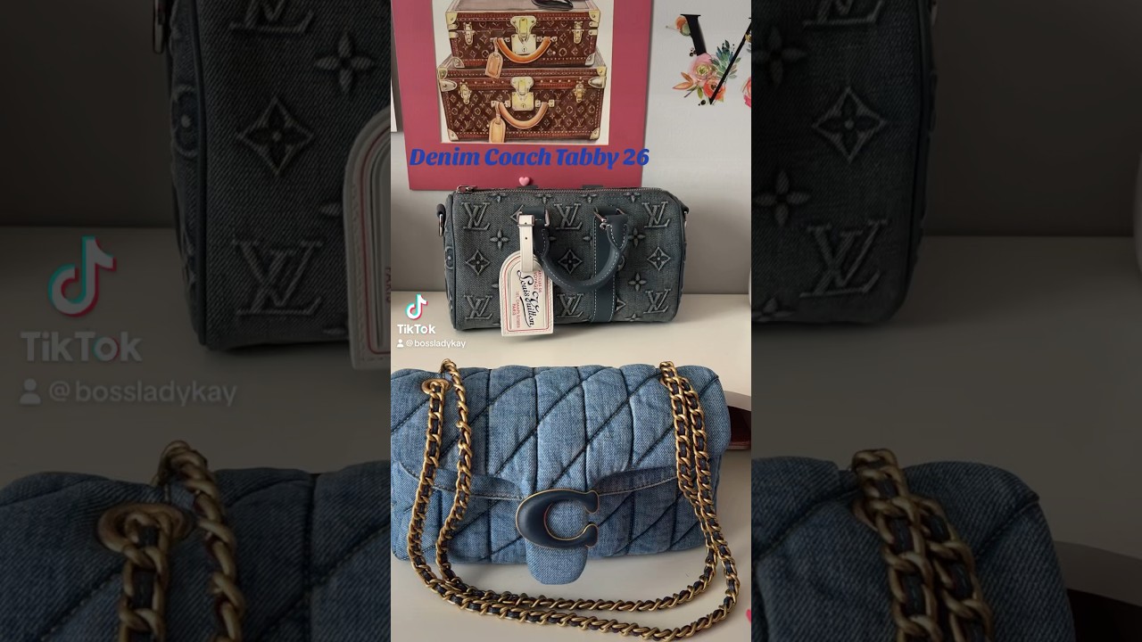 #Coach Tabby 26 in denim! Denim collection video coming soon 💙
