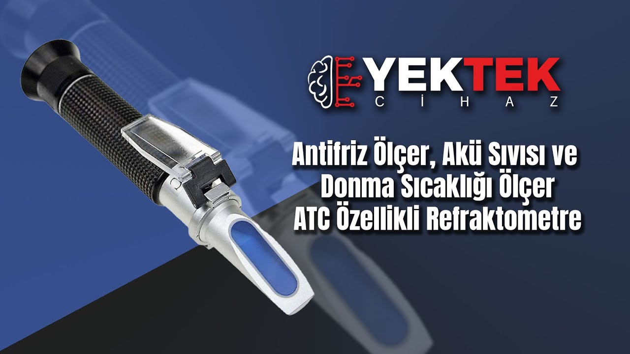 Antifriz Ölçer, Akü Sıvısı ve Donma Sıcaklığı Ölçer ATC Özellikli Refraktometre  - www.yektek.com
