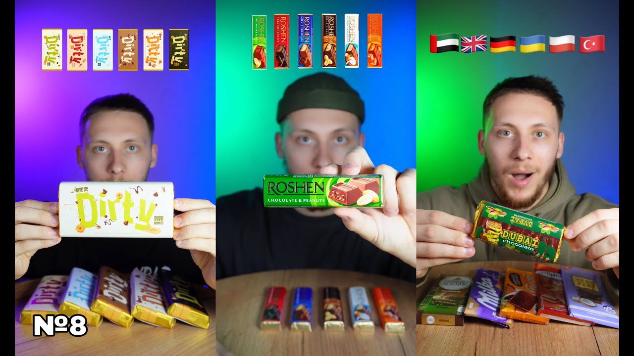 ASMR:CHOCOLATE MUKBANG(Compilation).№8