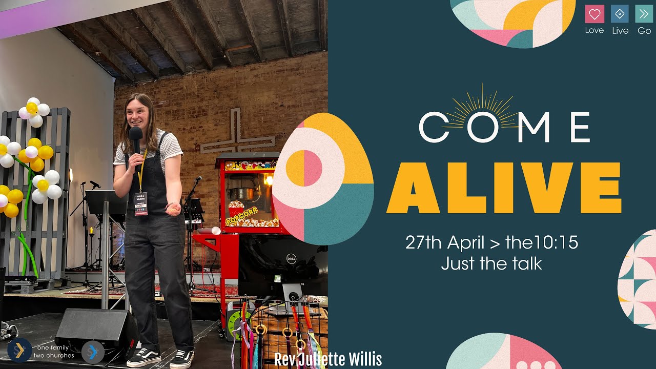 27th April Come Alive: Rev Juliette Willis
