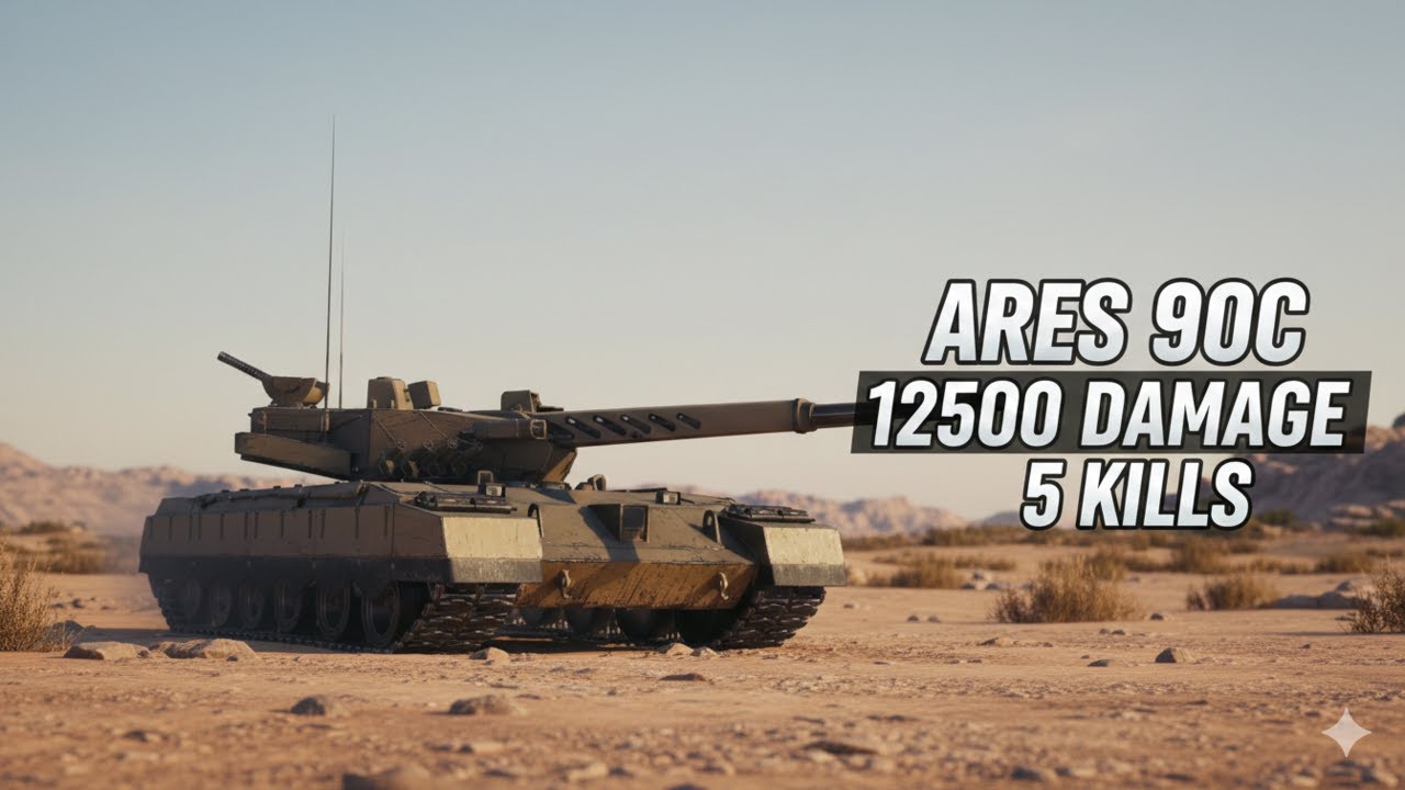 ARES 90C I Can Yakmaya Oyundan soğutmaya devam ediyor 12,5K Damage #wot #worldoftanks #танкблиц