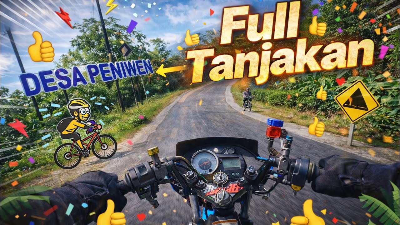 INIKAHH?? Desa Peniwen, Riding siang || Motovlog Satria fu 