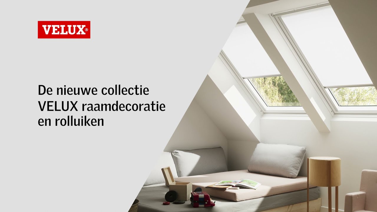 De nieuwe collectie VELUX raamdecoratie, rolluiken en buitenzonwering