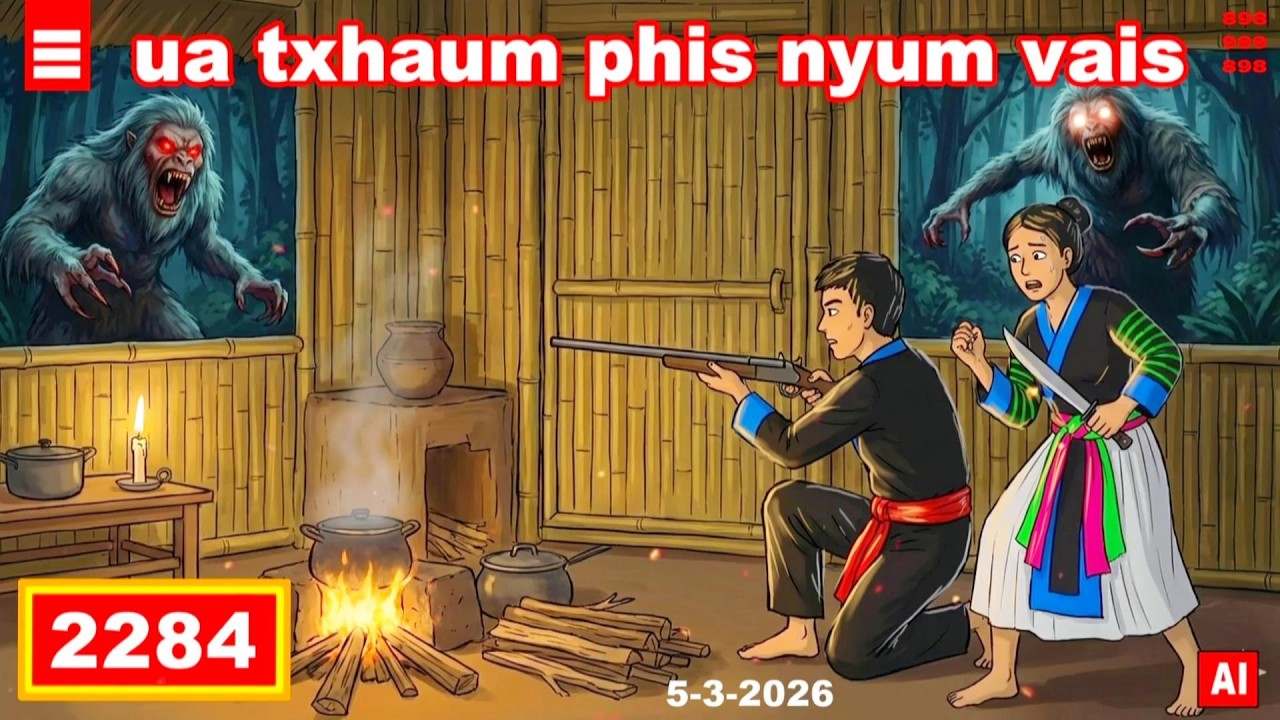 dab hais hmoob - 2284 - 5-3-2026 ua taum phis nyum vais, ສົນກັກສາຍ, Нарушение законов джунглей.