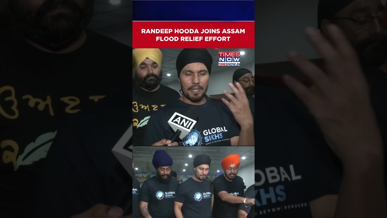 Randeep Hooda Joins Assam Flood Relief Effort, Urges Everybody To Contribute... | Watch #shorts