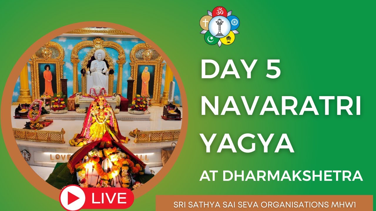 Day 5 Navaratri Yagya | Divine Celebrations at Sri Sathya Sai Dharmakshetra