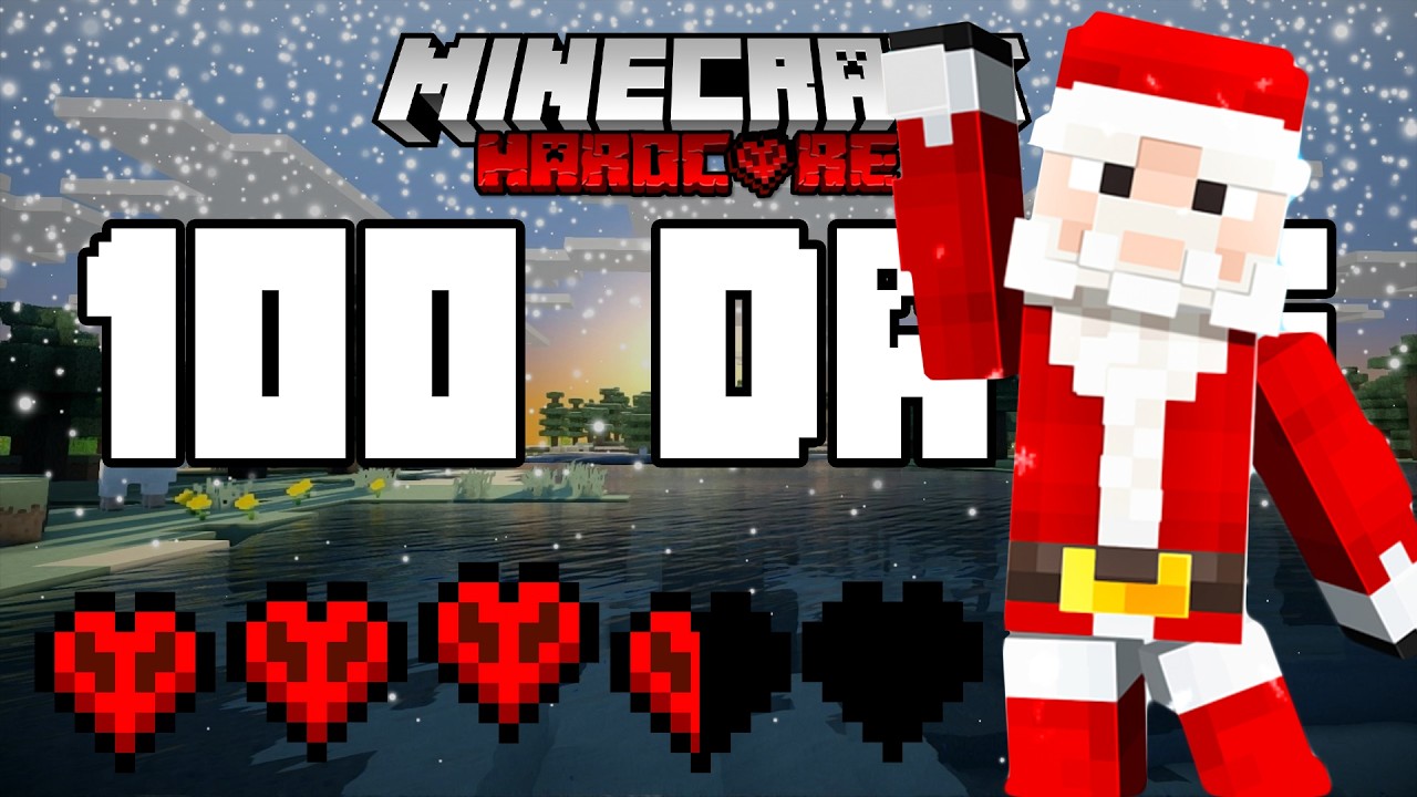 Мы выжили 100 дней в Minecraft Hardcore... это рождественское чудо!