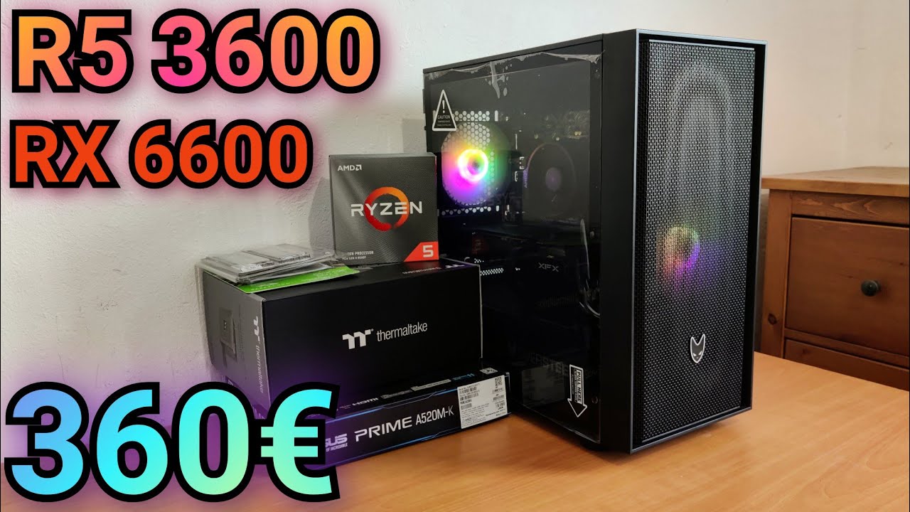 PC BUILD - (ASUS PRIME A520M-K - RYZEN 5 3600 - RX 6600 - OVERSTEEL AERIS) + Benchmarks