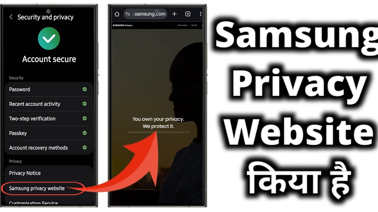 Samsung Account Privacy Website Kya Hai? | Full Guide in Hindi
