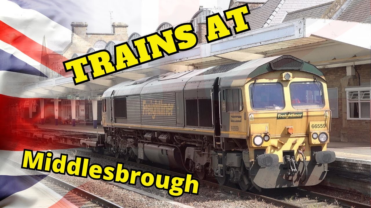 Incredible Trains At Middlesbrough Railway Station