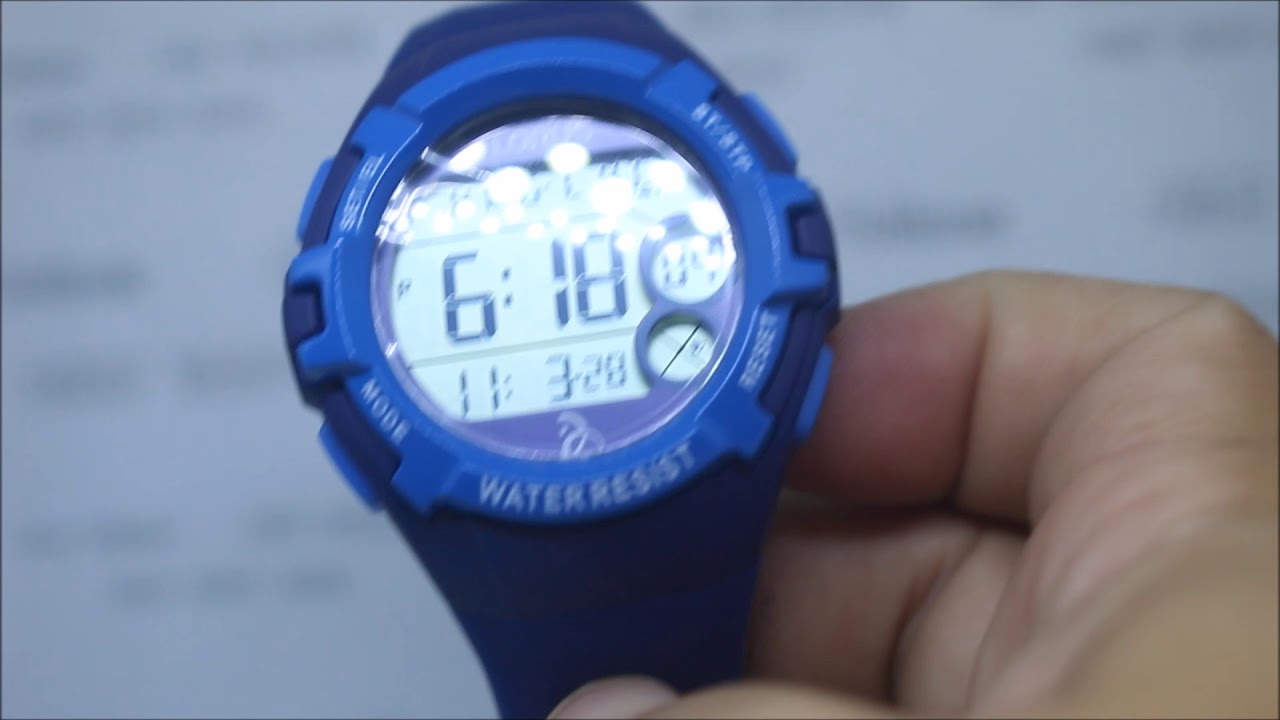 Lorus R2391LX9 Digital Sports Novak Djokovic Foundation NDF Jam Cowok