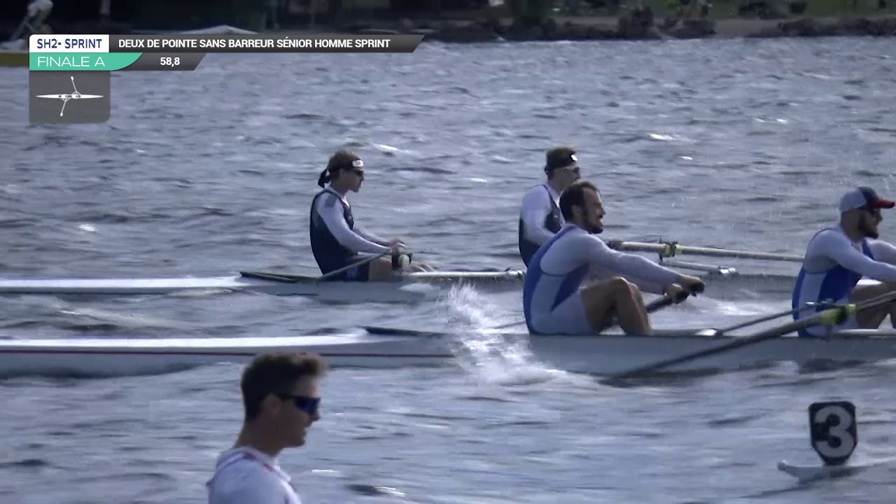 Championnats de France Sprint Senior Gerardmer 2019 -Deux sans barreur senior homme - Finale A