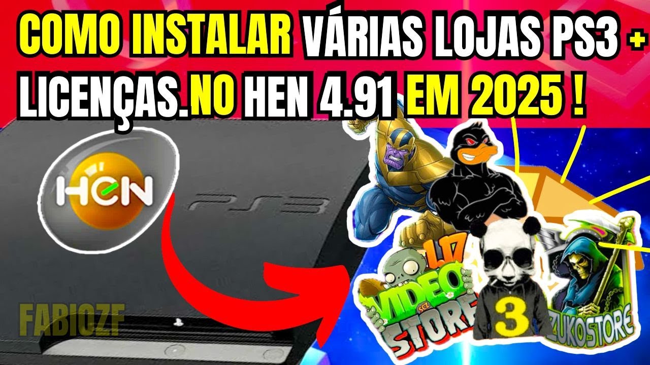 COMO INSTALAR LOJAS ATUALIZADAS NO PLAYSTATION 3 HEN 4.91 | NOVO MÉTODO 2025