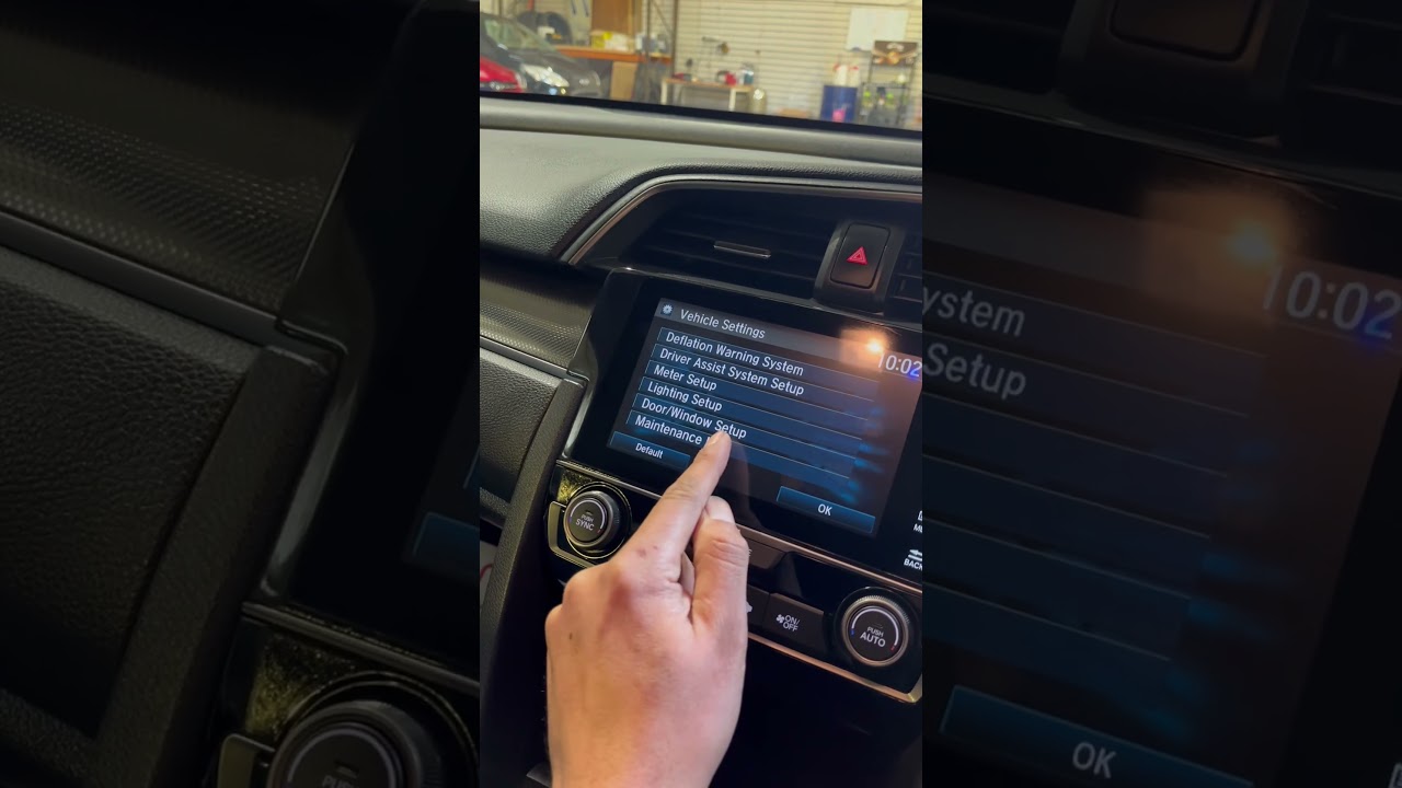 How to reset service/maintenance ￼light for Honda civic 2017 to 2022 UK ￼