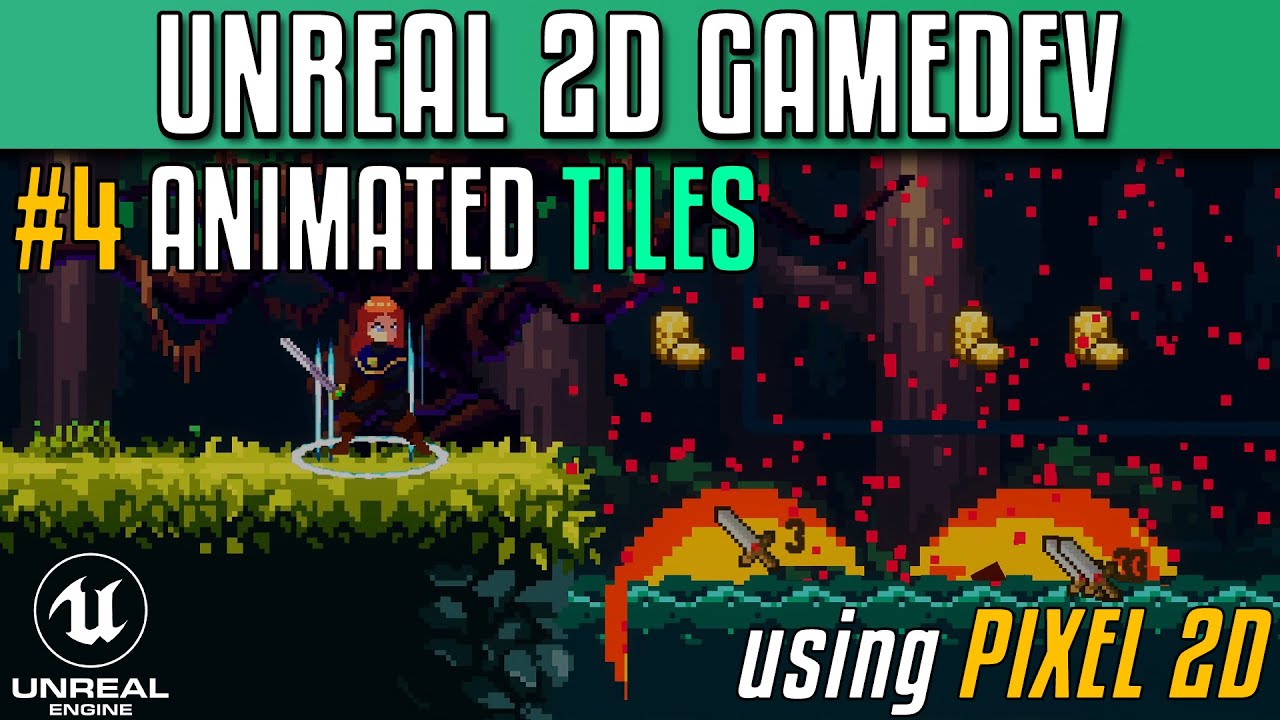 Creating 2D games with Unreal Engine using Pixel 2D - Part 4 - Animated Tiles