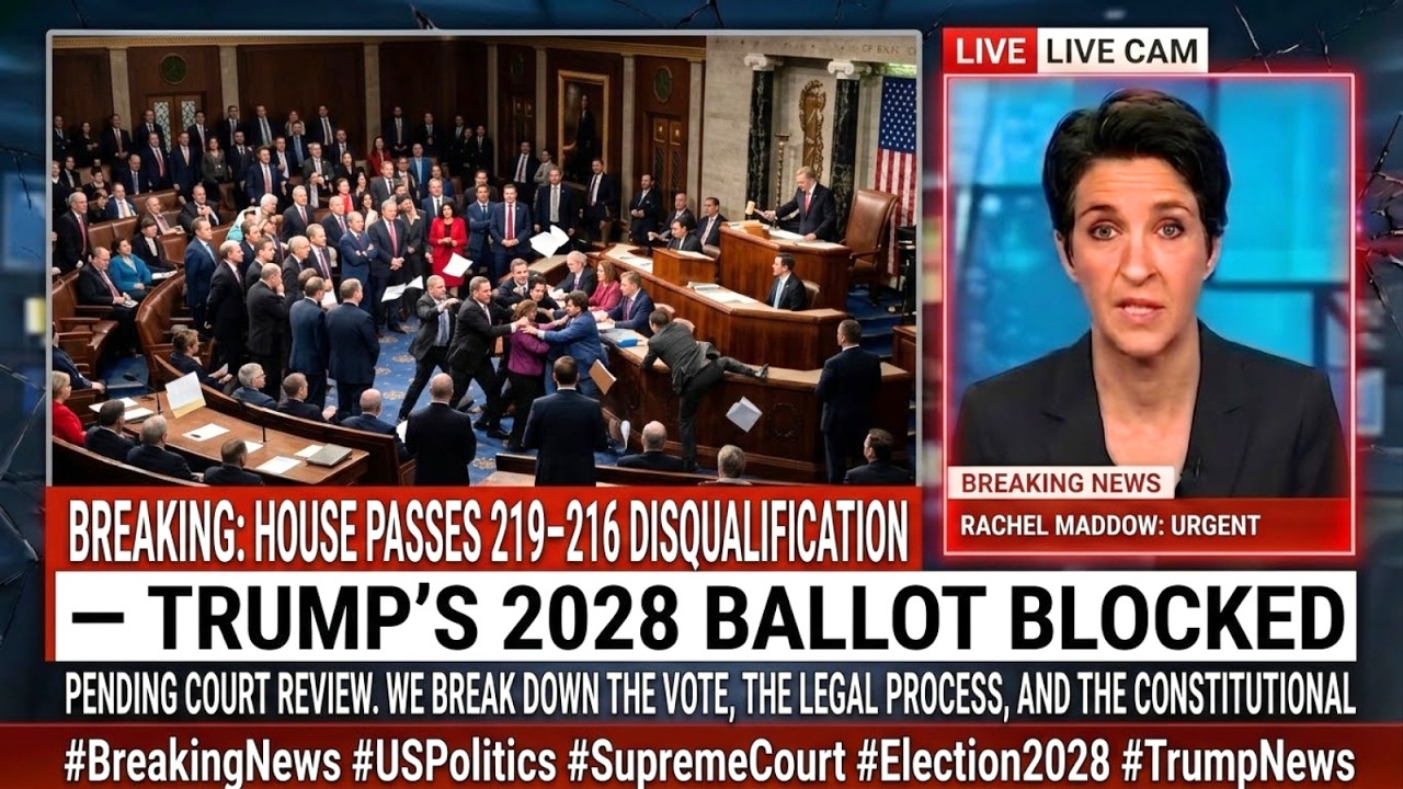 BREAKING: House Passes 219&ndash;216 DISQUALIFICATION &mdash; Trump&rsquo;s 2028 Ballot BLOCKED Pending Court Review