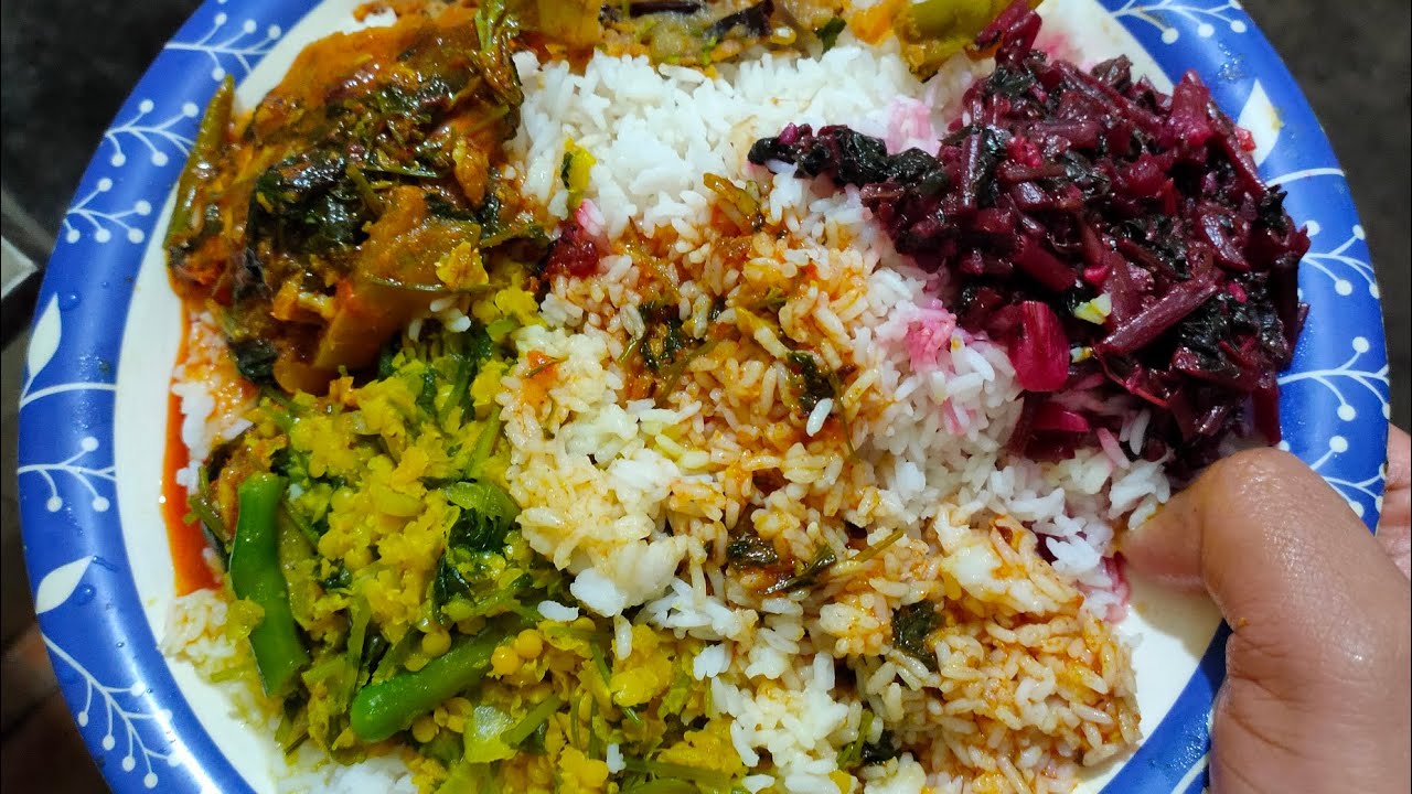 Satisfying Home Food Eating ASMR | Rice, Fish Curry, Dal & Spicy Mashed Potato #foodeating #asmr 