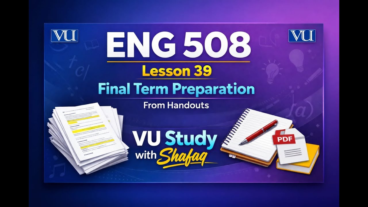 Eng508 Short Lecture 39 Semantics and Pragmatics Final term