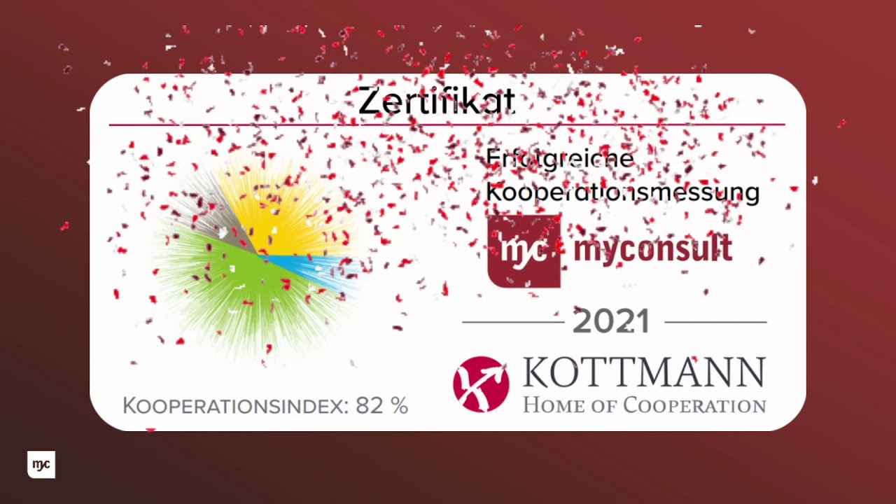 myconsult GmbH mit gro&szlig;artiger Kooperationskultur ausgezeichnet!