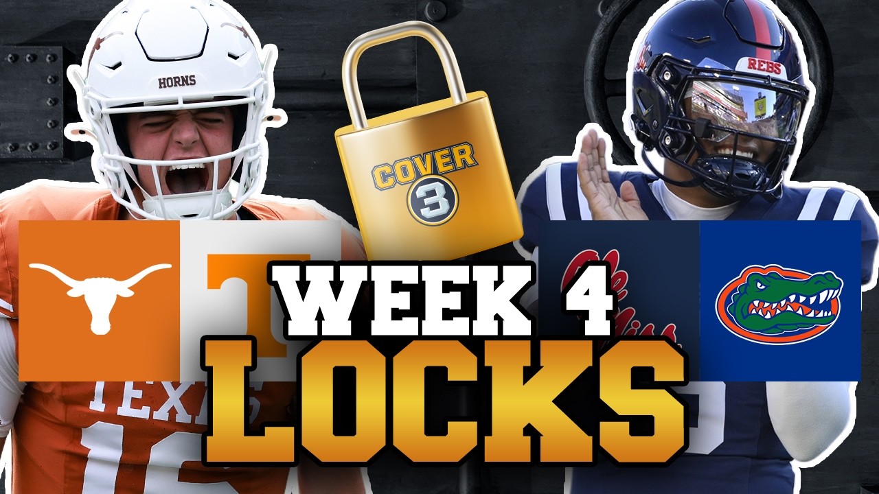 Week 4 LOCKS 🔒 Best Bets, Against The Spread Picks, Moneyline Sprinkles & More! | Cover 3