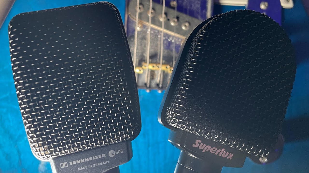 Sennheiser e606 e609 vs Superlux PRA628 MKII - Cheap guitar microphones comparison