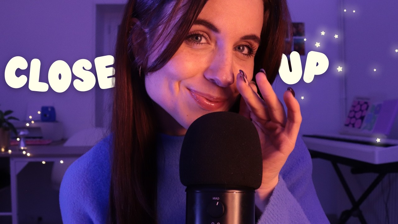 CLOSE UP ASMR : Des chuchotements trèèès proches du micro + inaudible  ♥︎