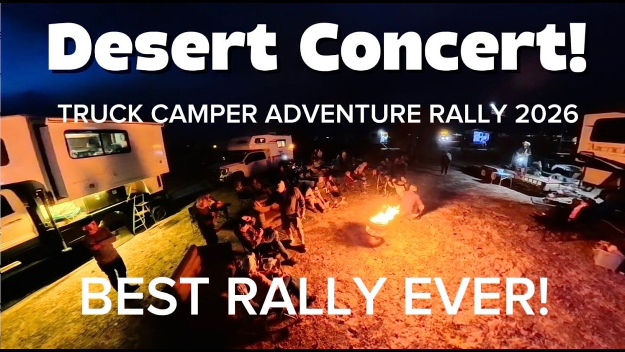 Эпический концерт в пустыне на ралли Truck Camper Adventure 2026 | Кварцсайт, Аризона