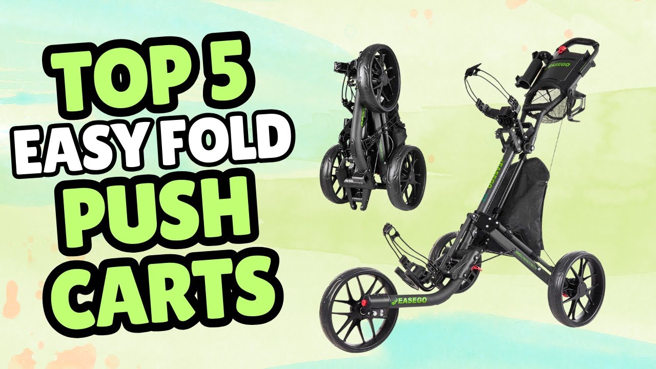 Top 5 Best Easy Fold Golf Push Carts Review | Don't Buy Before Watching!