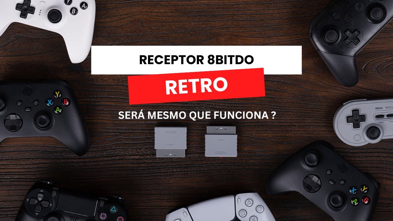 8Bitdo Receptor Retro - Review testando vários controles no PS2