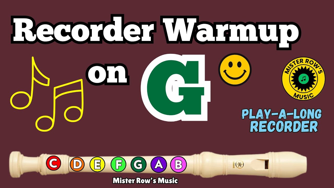Recorder Warmups | Note G | Level 1 | Try this and other warmups for the recorder!