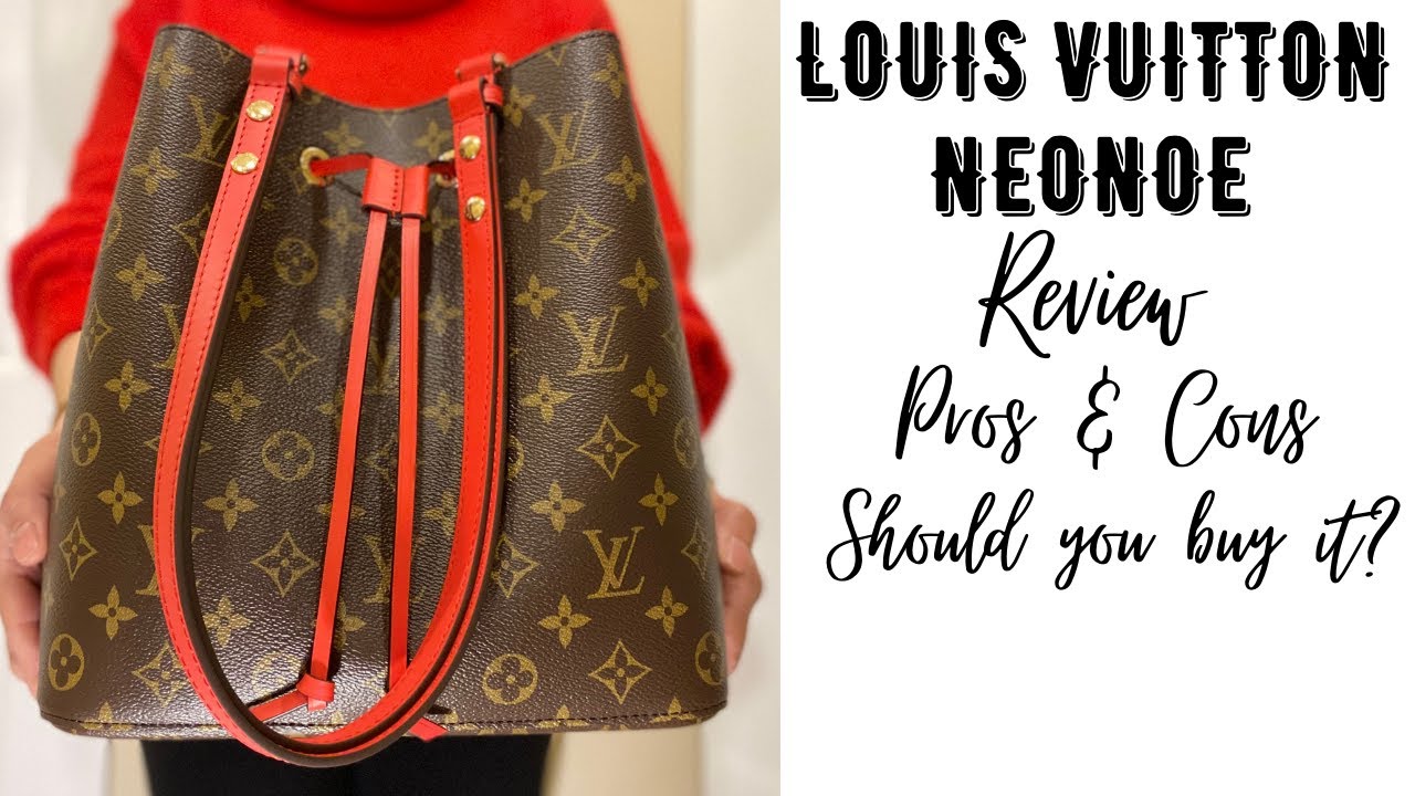 LOUIS VUITTON NEONOE MONOGRAM (POPPY) REVIEW| PROS & CONS| WEAR & TEAR| MOD SHOTS