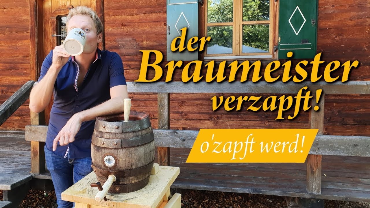 der Braumeister verzapft: o'zapft werd! - Hofbräuhaus Traunstein