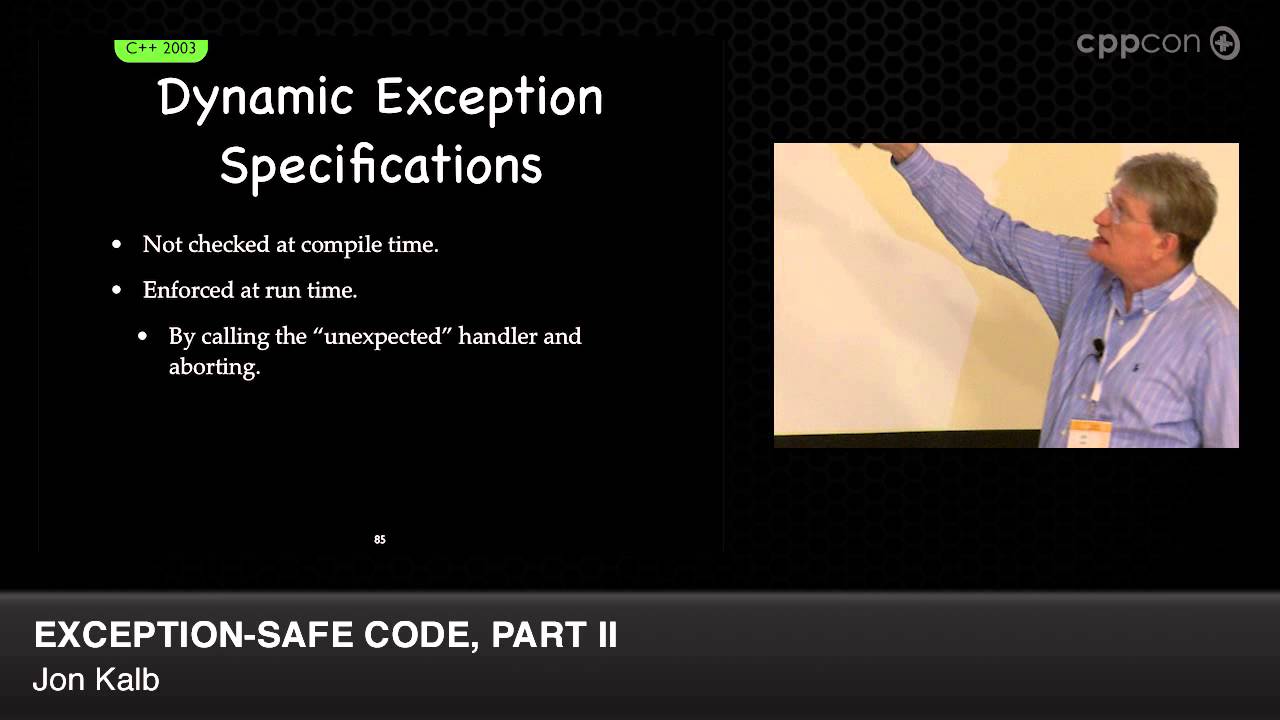 CppCon 2014: Jon Kalb 