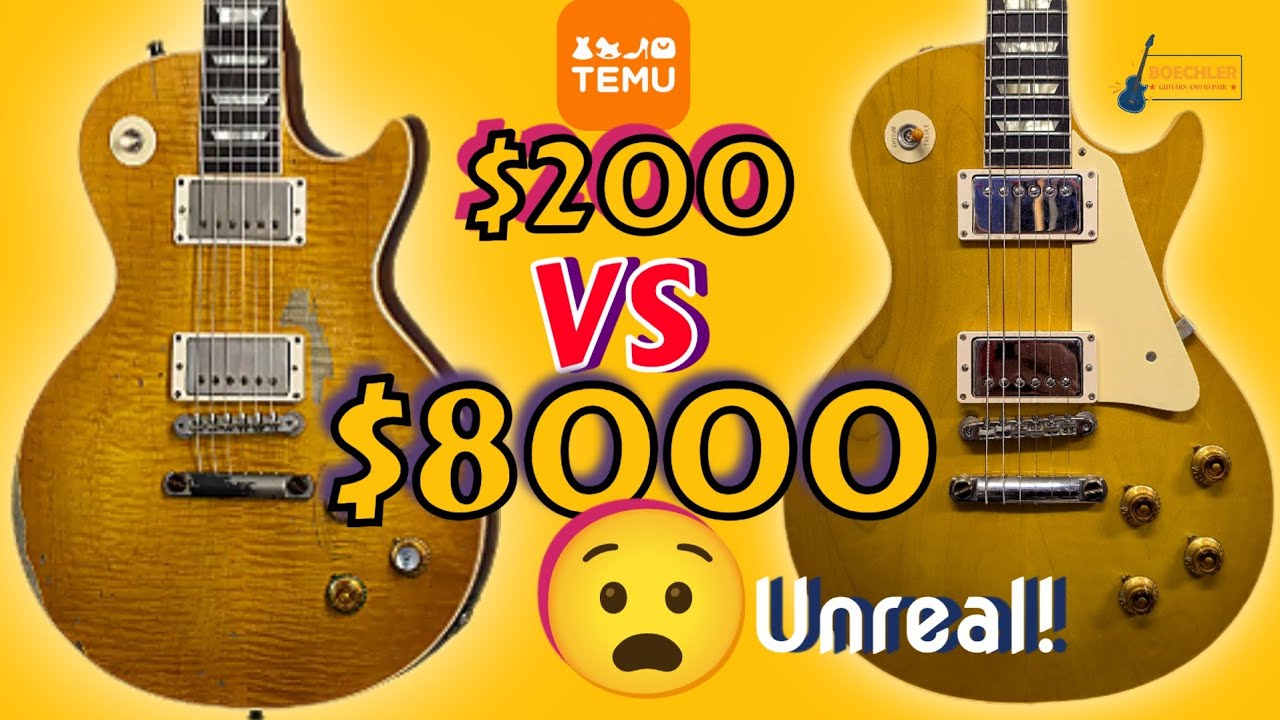I Upgraded a $200 TEMU Guitar to Rival My $8000 Gibson Custom Shop