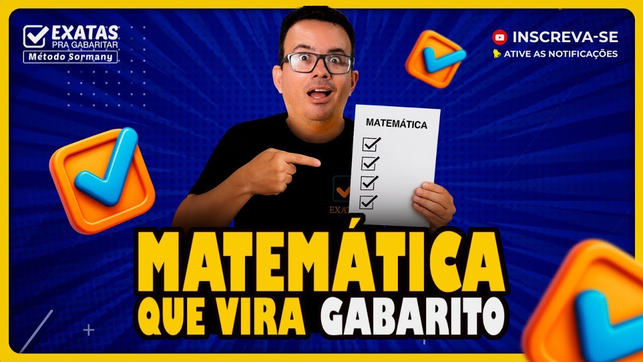 ✅ MATEMÁTICA QUE VIRA GABARITO