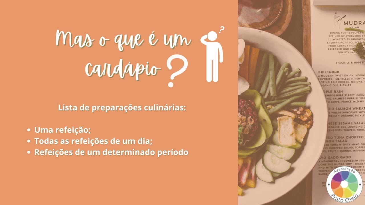 O que &eacute; um card&aacute;pio? - Manual para Elabora&ccedil;&atilde;o de Card&aacute;pios - Parte 1