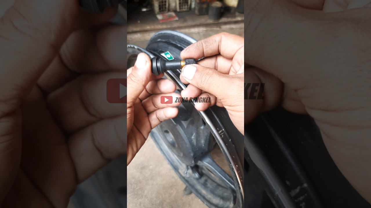 CARA mudah pasang pentil tubeless 