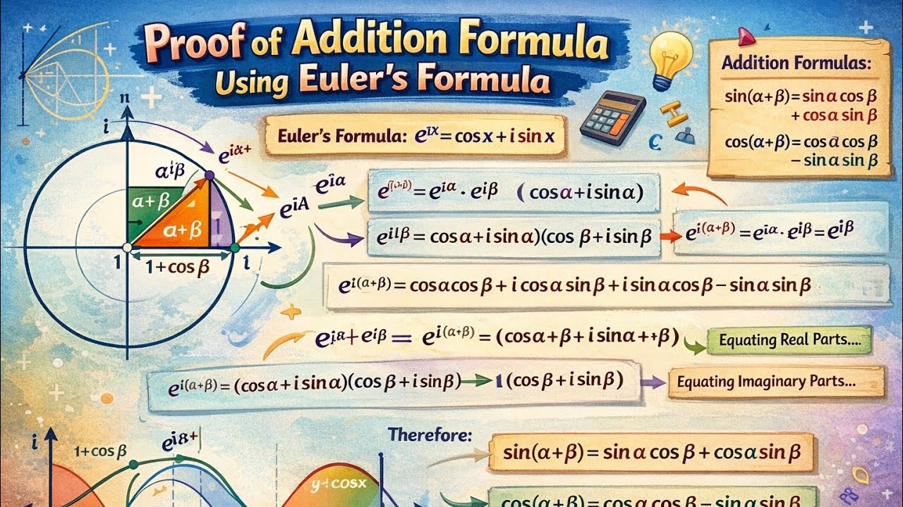 Proving Addition formula using Euler's formula 