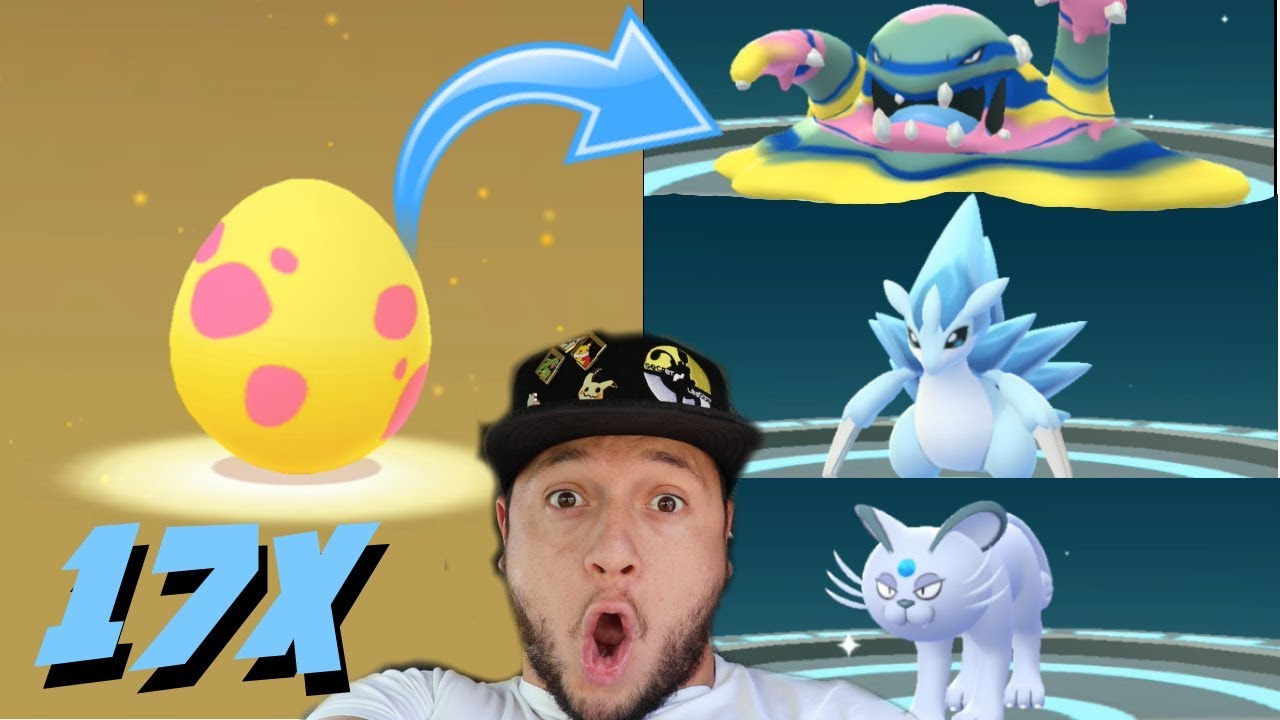HATCHING *17X ALOLAN* EGGS PLUS ALOLAN EVOLUTIONS IN POKEMON GO !!!