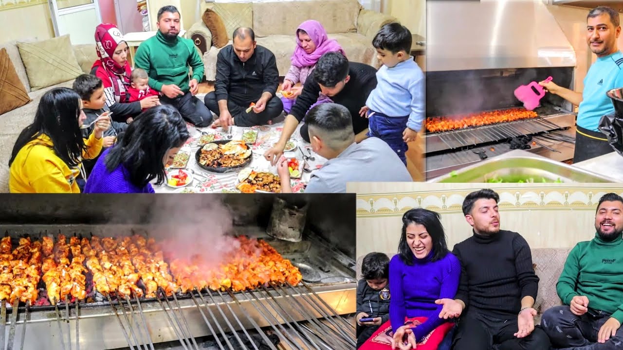 حضرنا أطيب مشاوي 🍗 لنزار وروبالين واجتمعنا ٣ عائلات متل قبل وقضينا يومنا سوا 😍😍