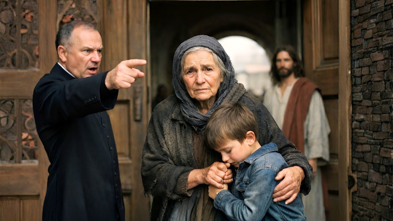 ‘VÁYASE DE AQUÍ’, LE DIJO EL SACERDOTE A LA ANCIANA Y A SU NIETO… JESÚS LO VIO TODO