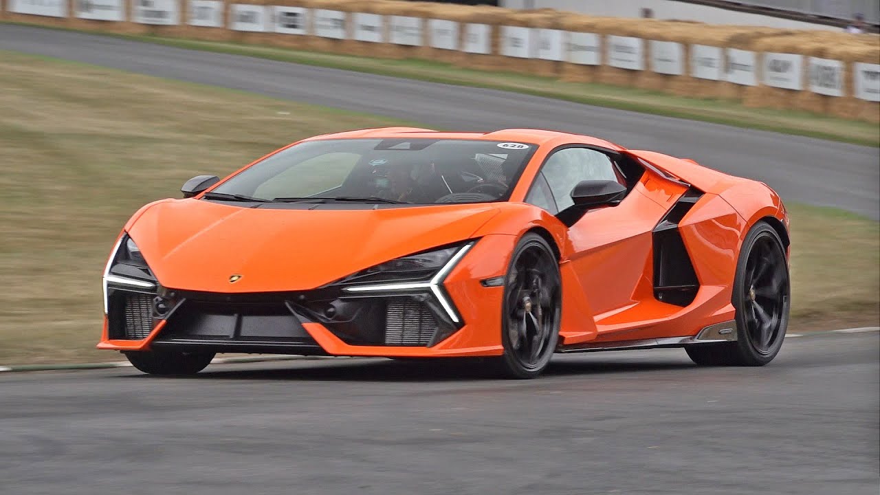 Lamborghini Revuelto - Burnouts, Revs, FLY BY, Accelerations! @ Goodwood Festival of Speed 2023