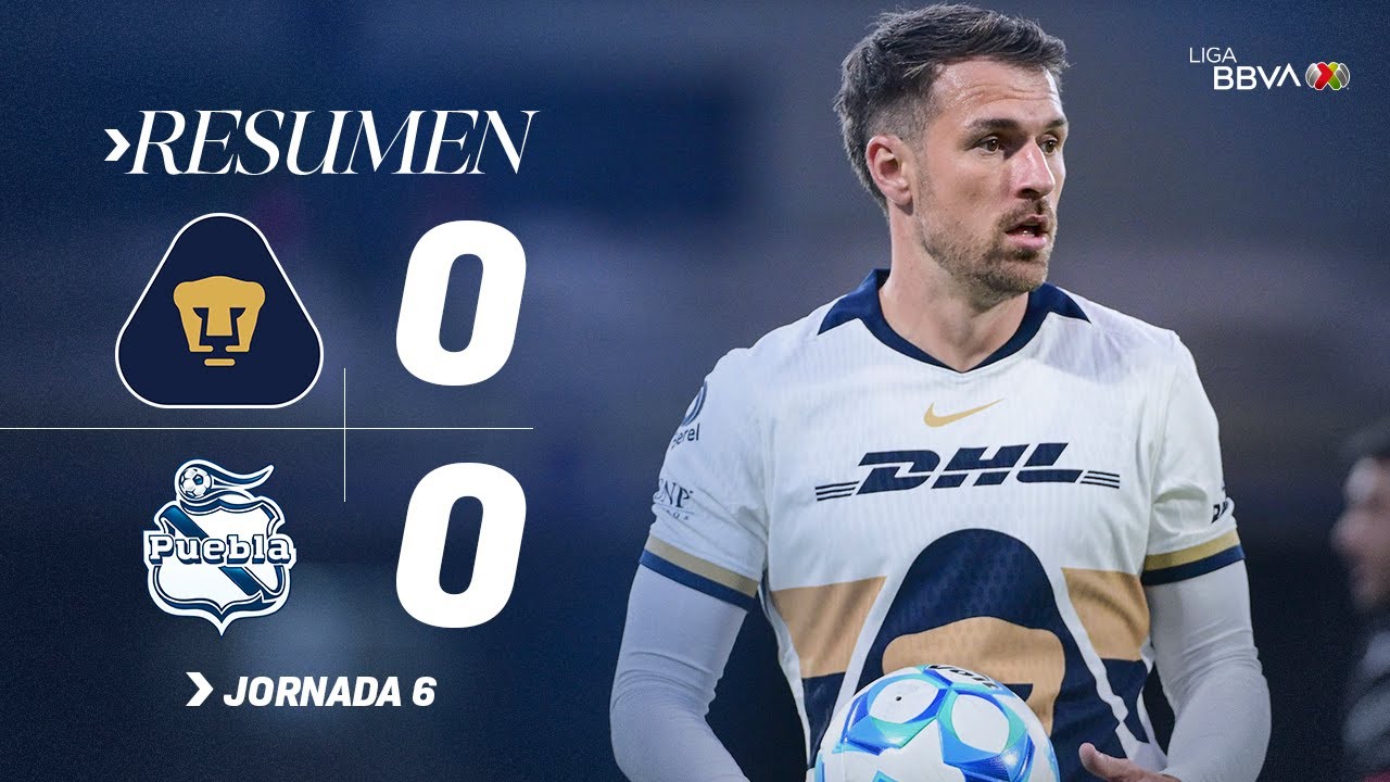 PUMAS 0-0 PUEBLA J6 | Ramsey se presenta en empate | Apertura 2025