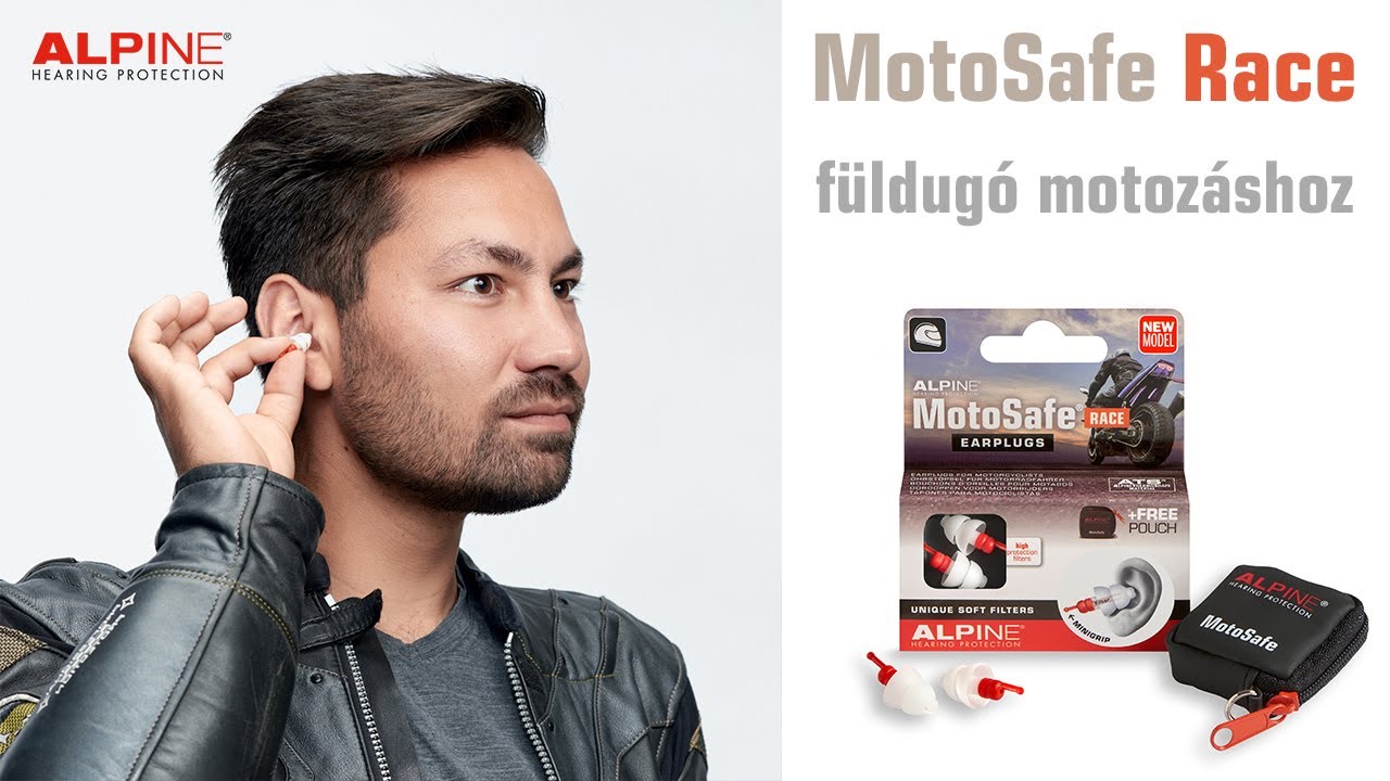 Alpine MotoSafe Race füldugó motorozáshoz