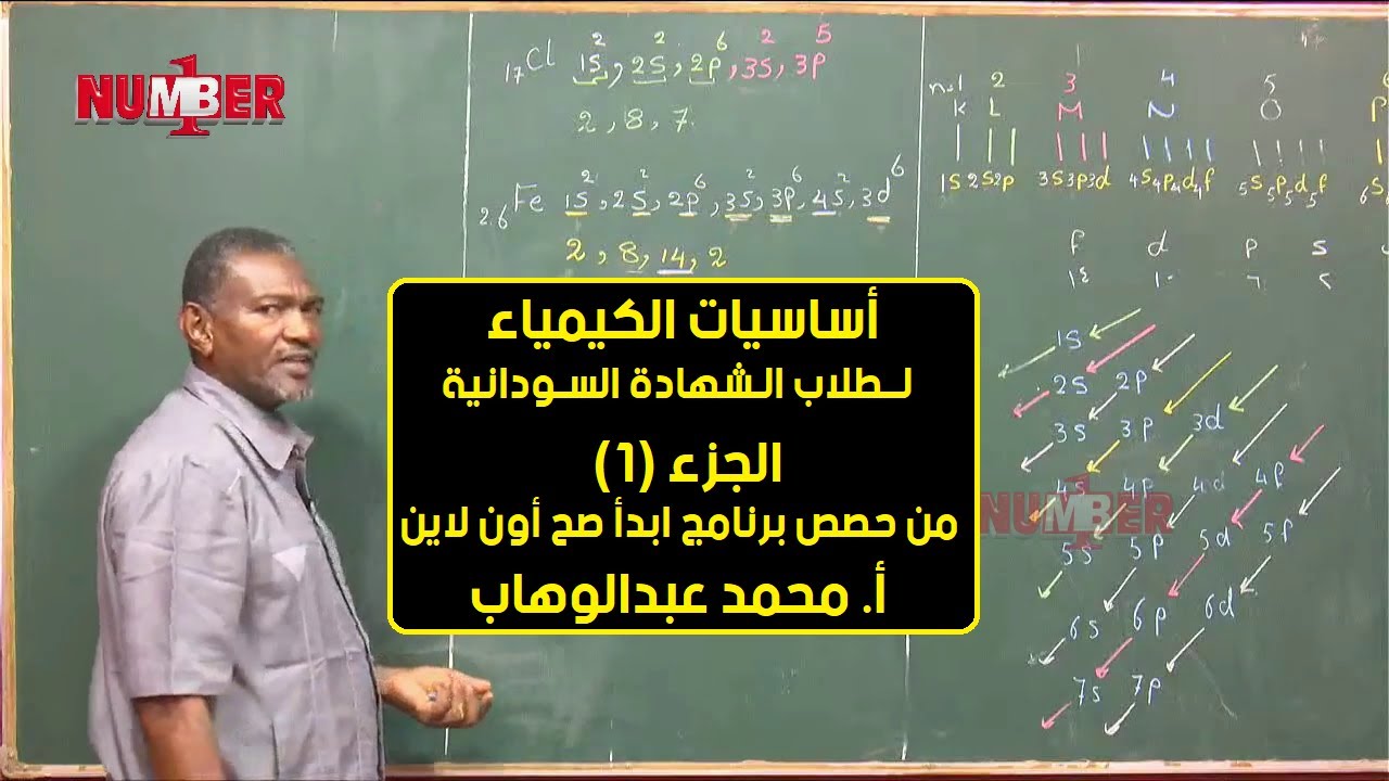 أساسيات الكيمياء | أ. محمد عبدالوهاب | حصص الشهادة السودانية