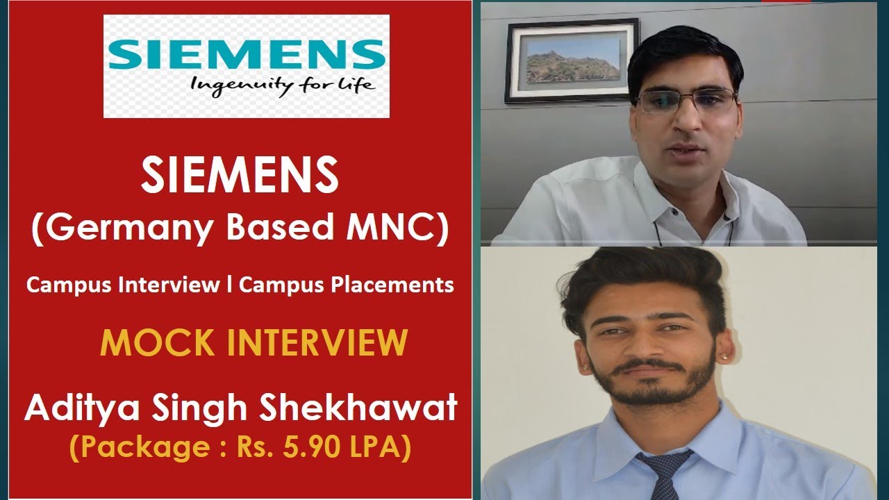 Siemens Campus Interview l Campus Placements I Mock Interview I Arvind Singh Pemawat