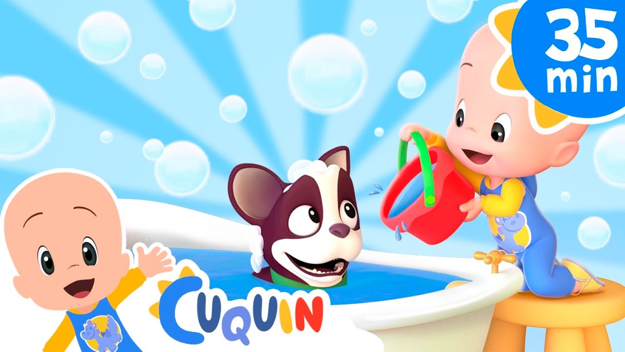 Dog Bath Song - Cleo & Cuquin Netflix episodes & Nursery Rhymes