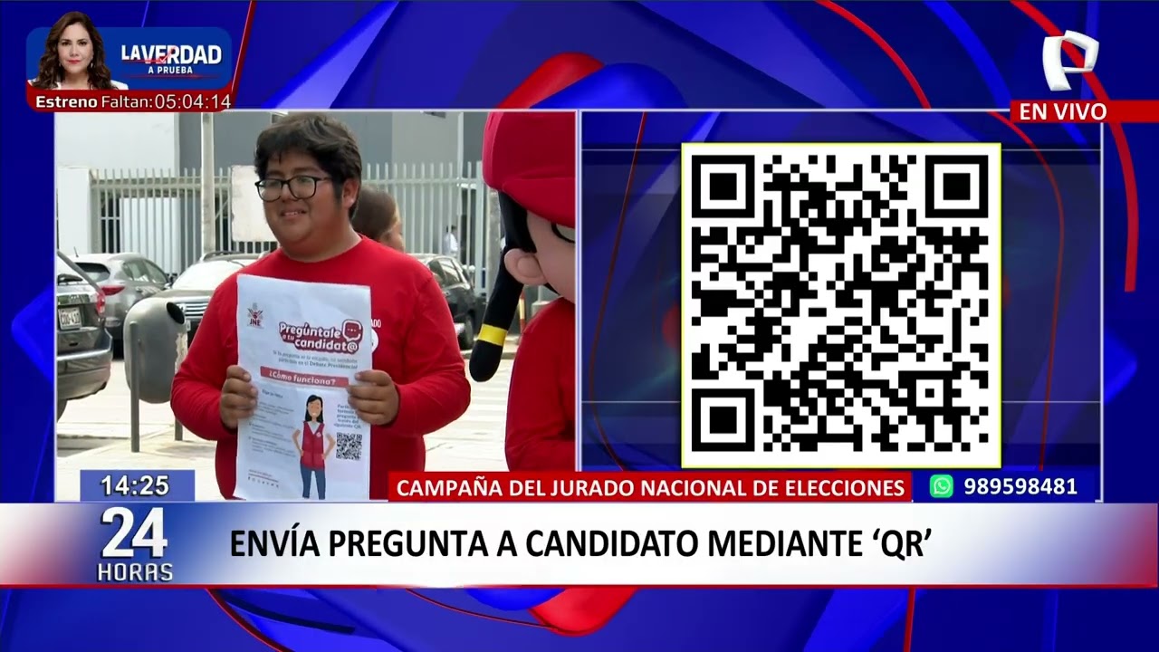 Campaña del JNE: envía tu pregunta al candidato mediante QR