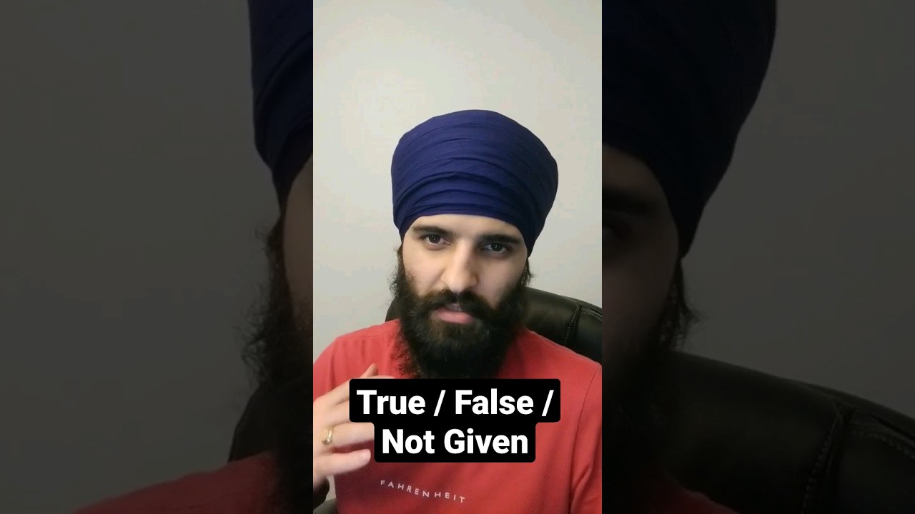 IELTS Reading Tips - True, False, Not Given #ielts